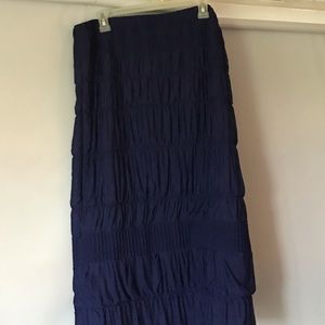 Custom blue bubble skirt.